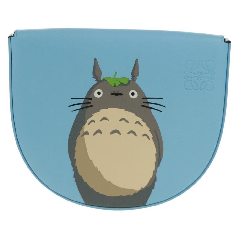 Loewe x Studio Ghibli Anagram My Neighbor Totoro Heel Pouch Shoulder Bag Blue